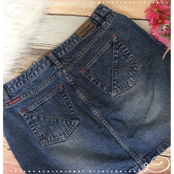 UNIONBAY | Blue Jean Denim Mini Skirt - Picture 5 of 7
